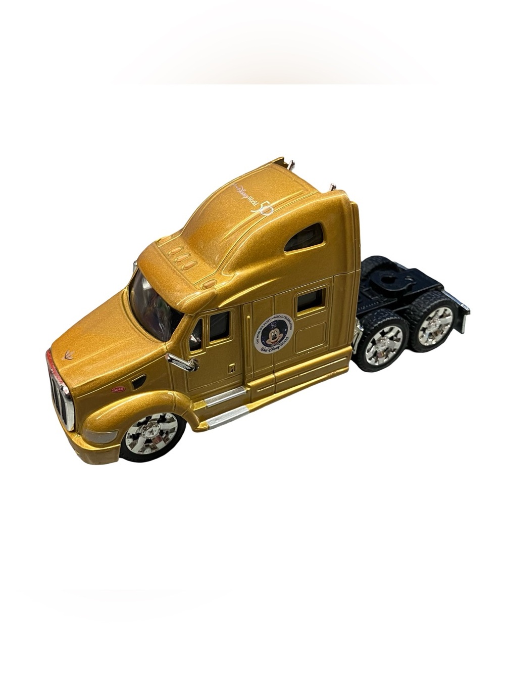 Peterbilt Model 387 Hauler Truck Cab Only Walt Disney World 50th Anniversary Gol